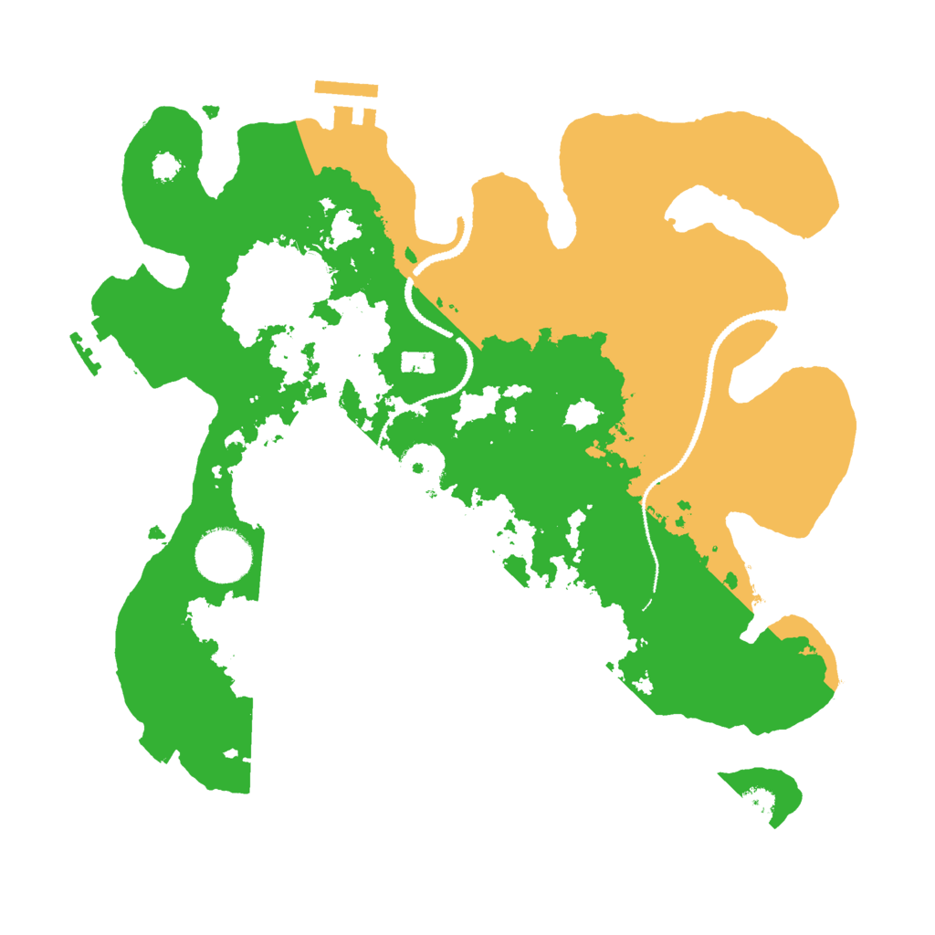 Biome Rust Map: Procedural Map, Size: 3000, Seed: 2131184407