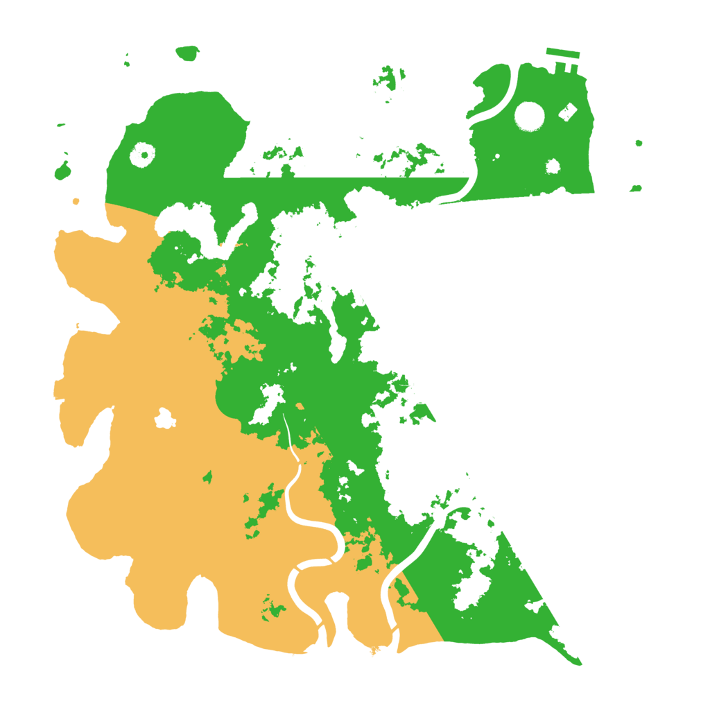 Biome Rust Map: Procedural Map, Size: 4300, Seed: 874730567