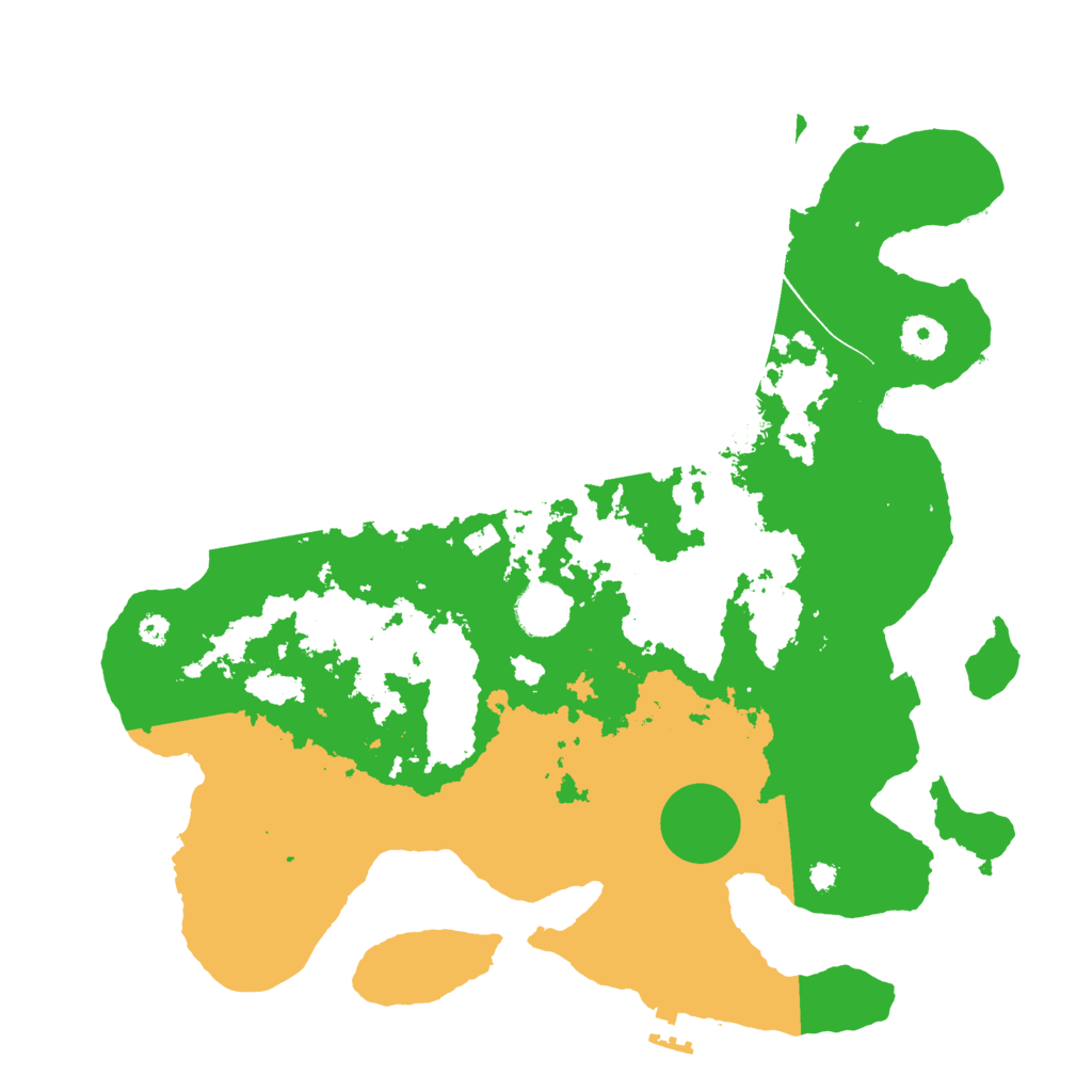 Biome Rust Map: Procedural Map, Size: 3600, Seed: 990310