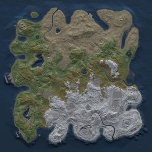 Thumbnail Rust Map: Procedural Map, Size: 4250, Seed: 111512975, 17 Monuments