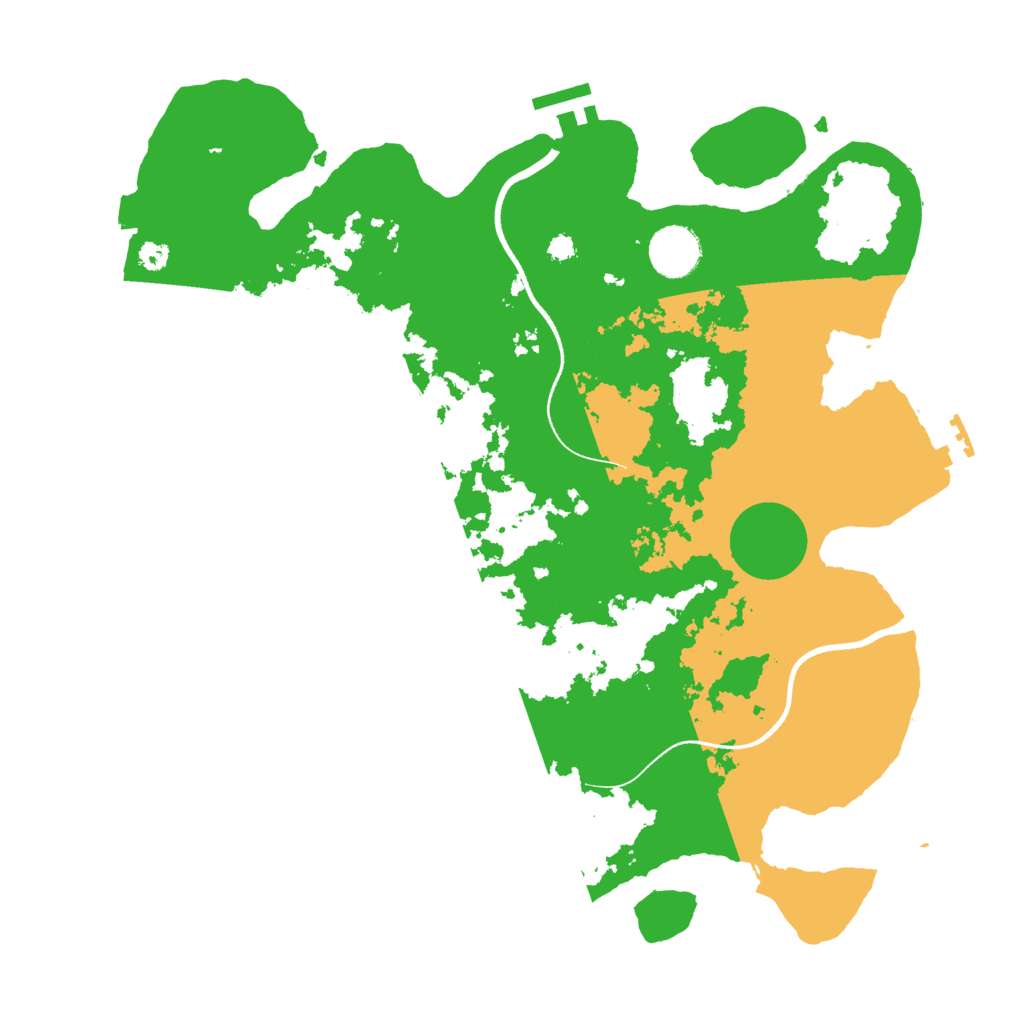 Biome Rust Map: Procedural Map, Size: 3500, Seed: 484030739