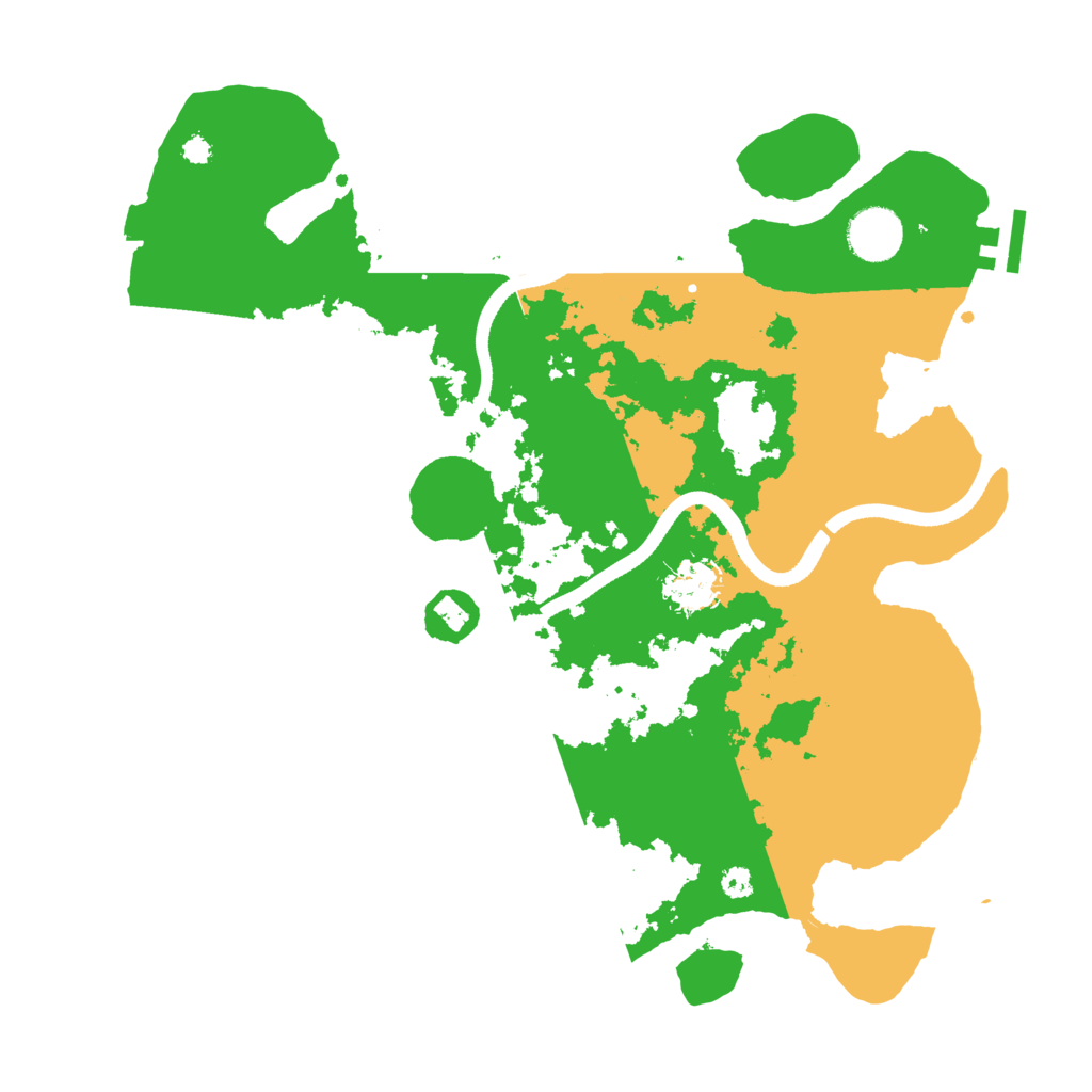 Biome Rust Map: Procedural Map, Size: 3500, Seed: 484030739