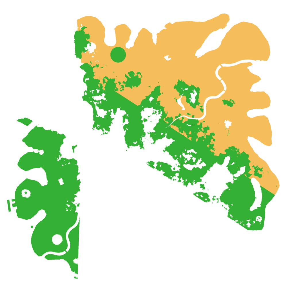 Biome Rust Map: Procedural Map, Size: 5000, Seed: 5416465