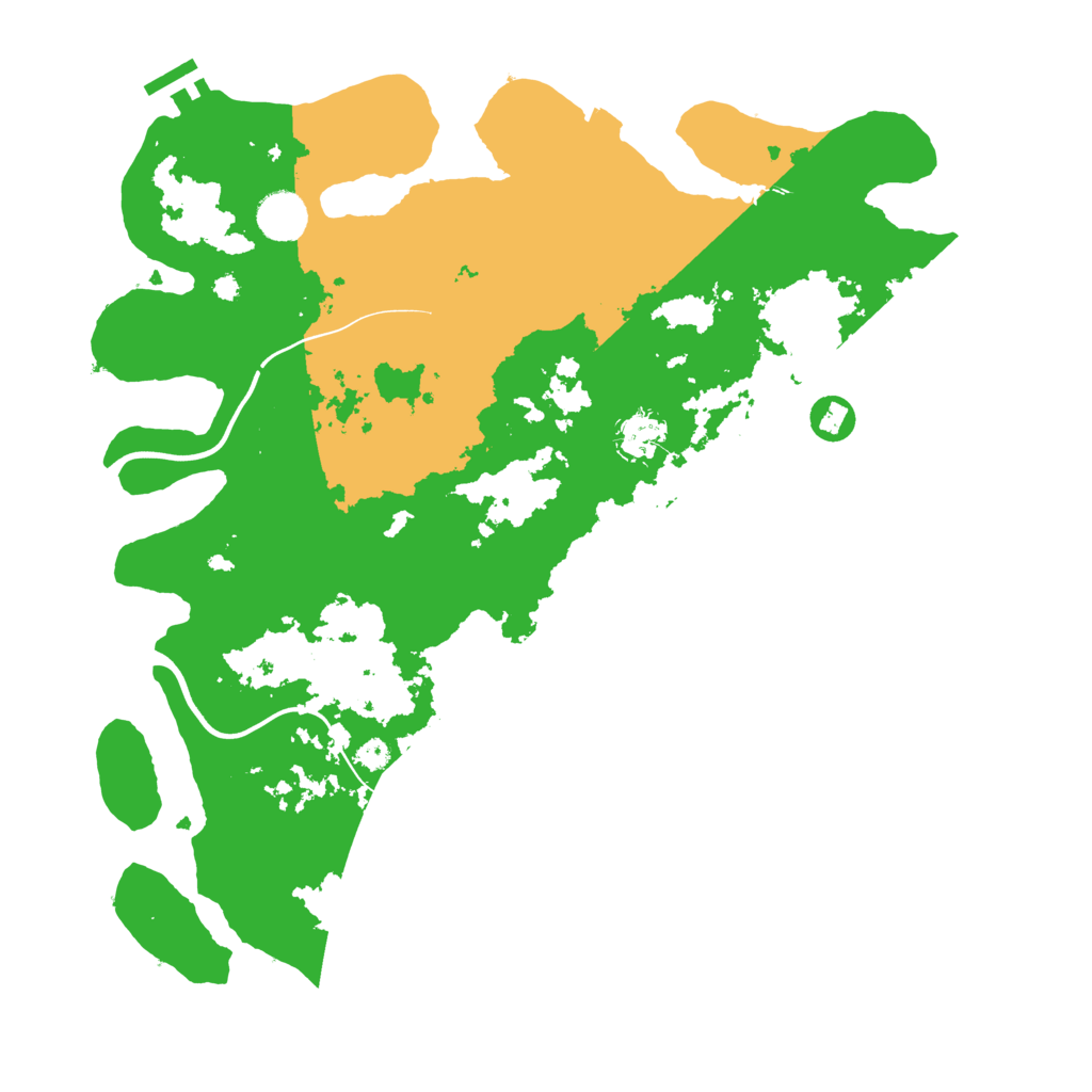 Biome Rust Map: Procedural Map, Size: 3900, Seed: 866092780