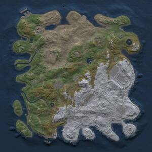 Thumbnail Rust Map: Procedural Map, Size: 3900, Seed: 866092780, 15 Monuments