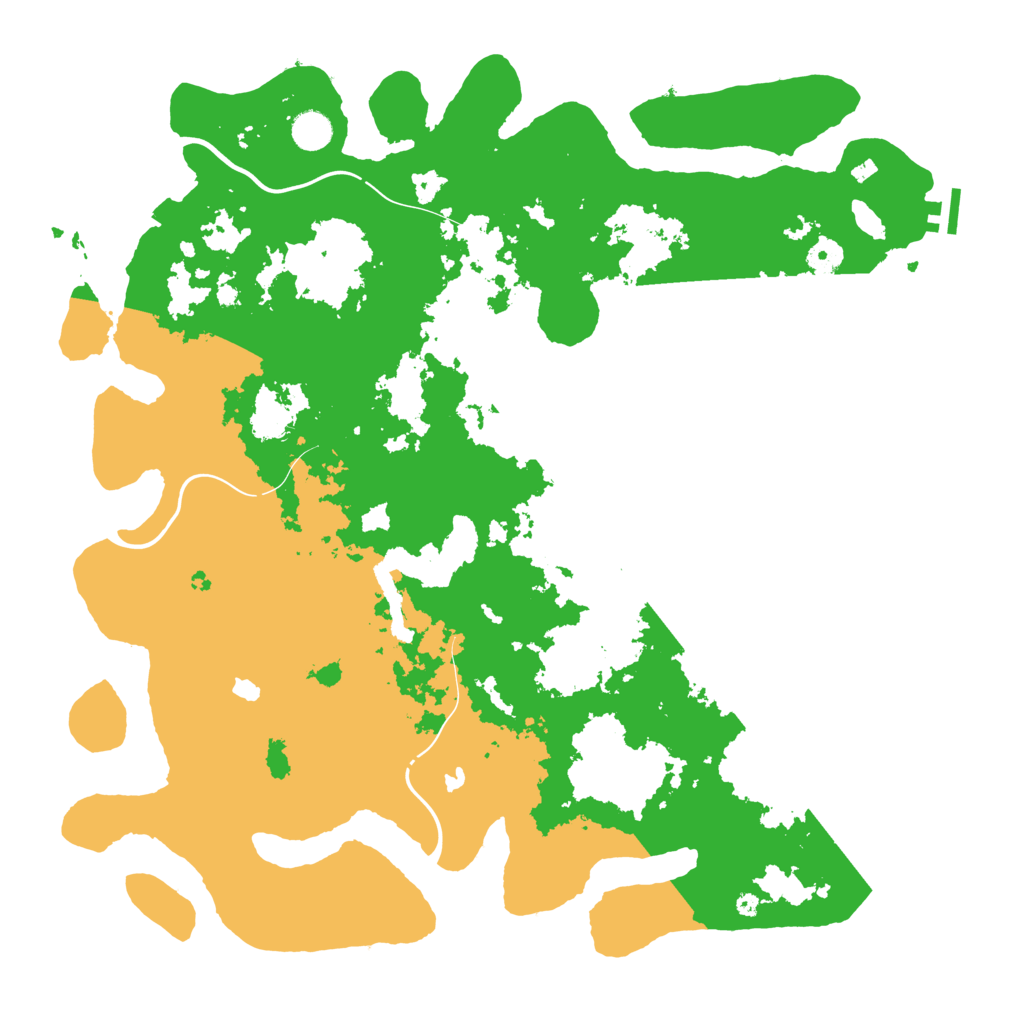 Biome Rust Map: Procedural Map, Size: 4500, Seed: 1186163181