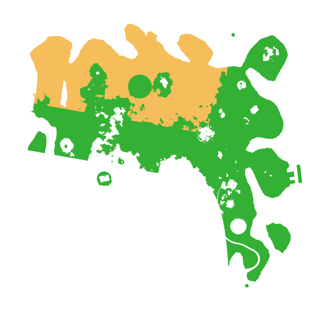 Biome Rust Map: Procedural Map, Size: 3500, Seed: 2033039222