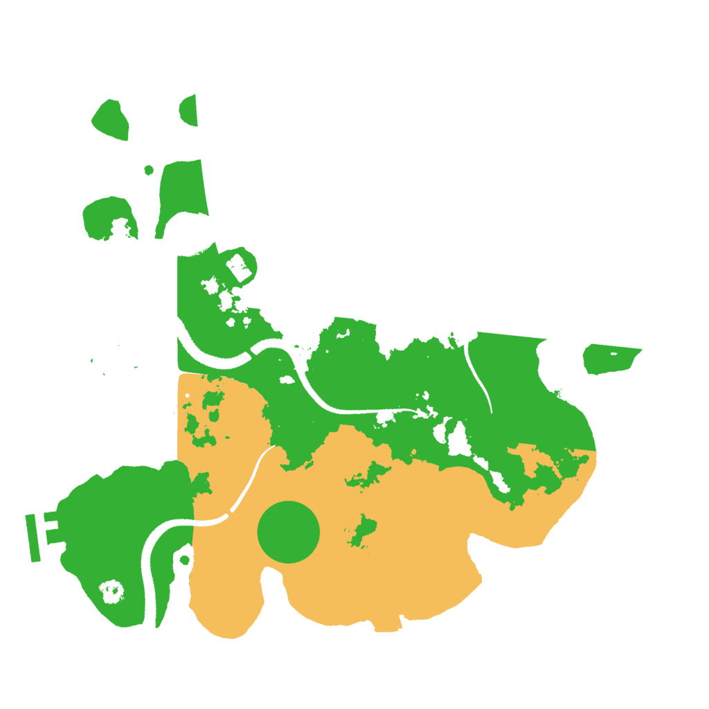 Biome Rust Map: Procedural Map, Size: 3000, Seed: 576683364