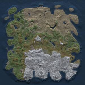 Thumbnail Rust Map: Procedural Map, Size: 4500, Seed: 678868179, 17 Monuments