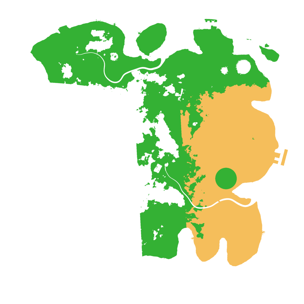 Biome Rust Map: Procedural Map, Size: 3750, Seed: 1432101504