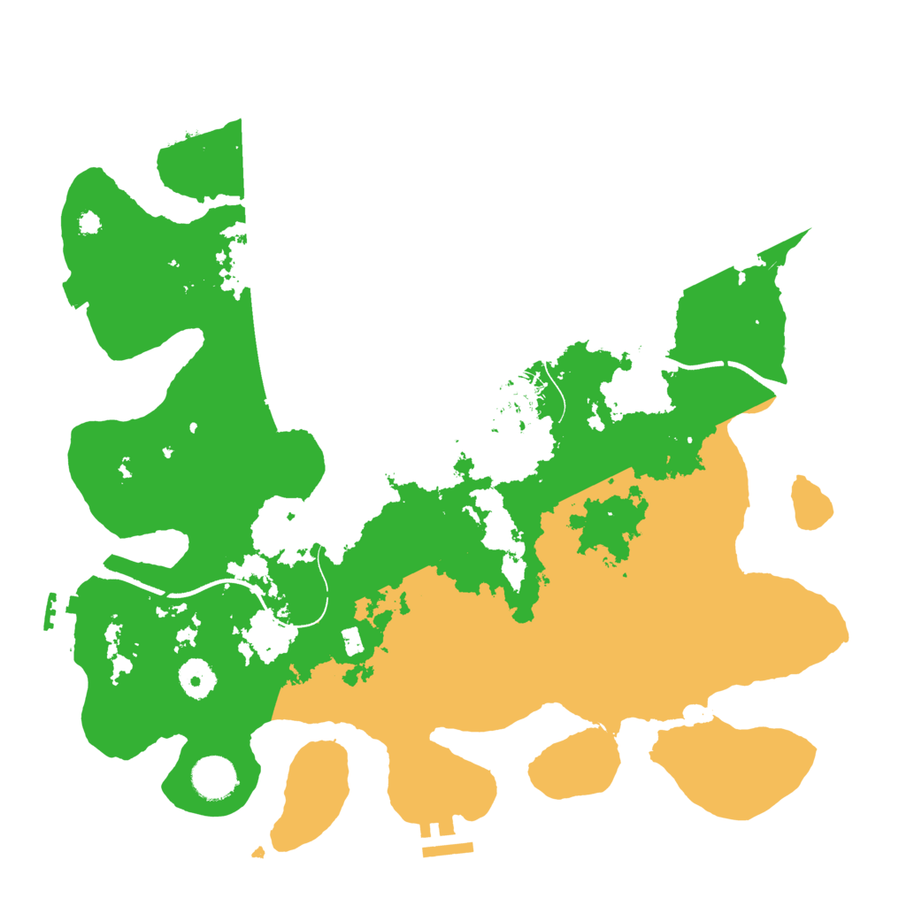 Biome Rust Map: Procedural Map, Size: 3600, Seed: 1051971524