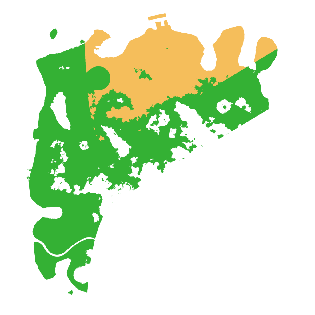 Biome Rust Map: Procedural Map, Size: 3500, Seed: 1378879173