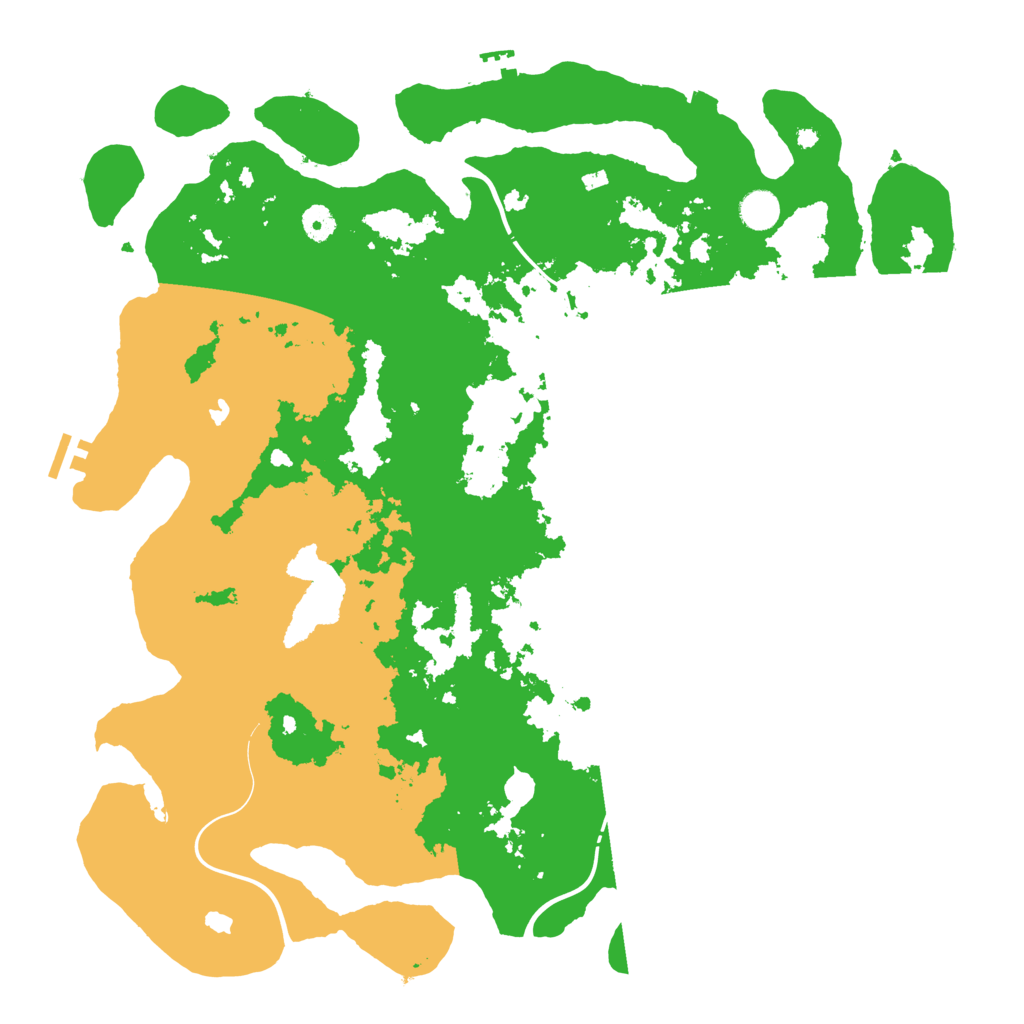 Biome Rust Map: Procedural Map, Size: 4500, Seed: 50071