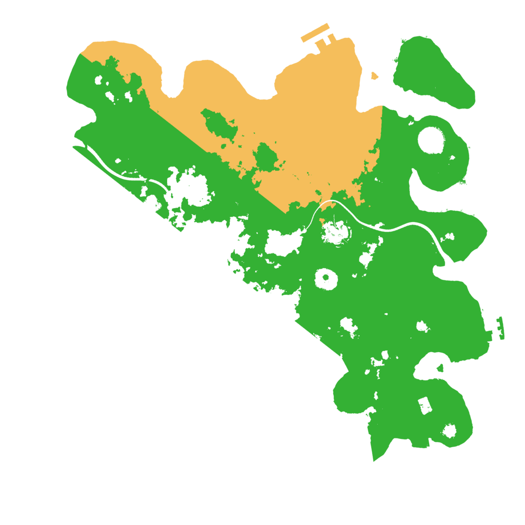 Biome Rust Map: Procedural Map, Size: 3500, Seed: 1274899597