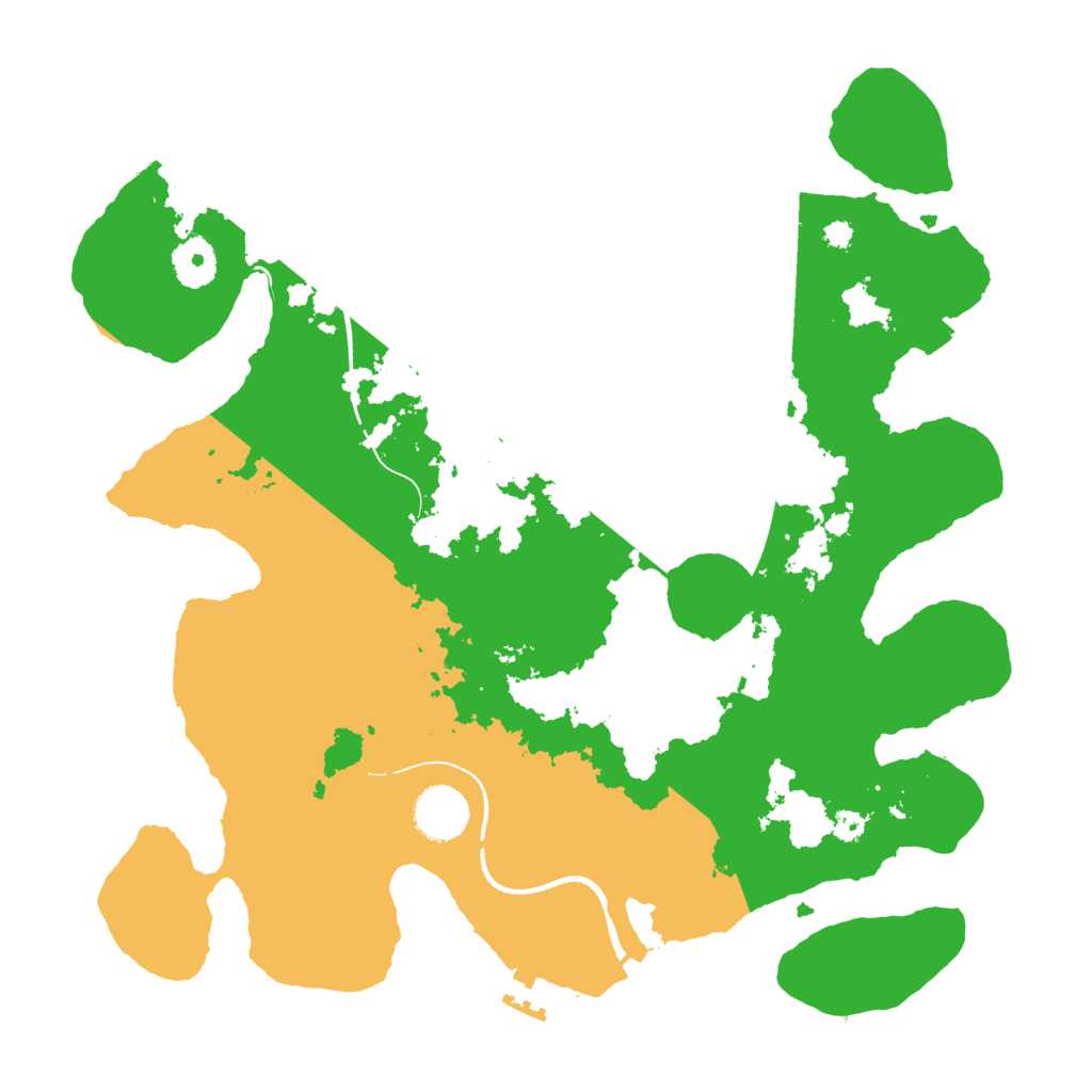 Biome Rust Map: Procedural Map, Size: 3500, Seed: 2131211997