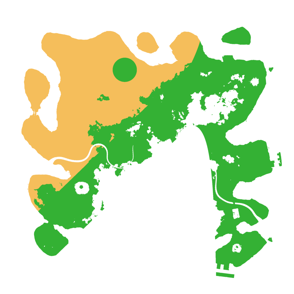 Biome Rust Map: Procedural Map, Size: 3217, Seed: 234534355