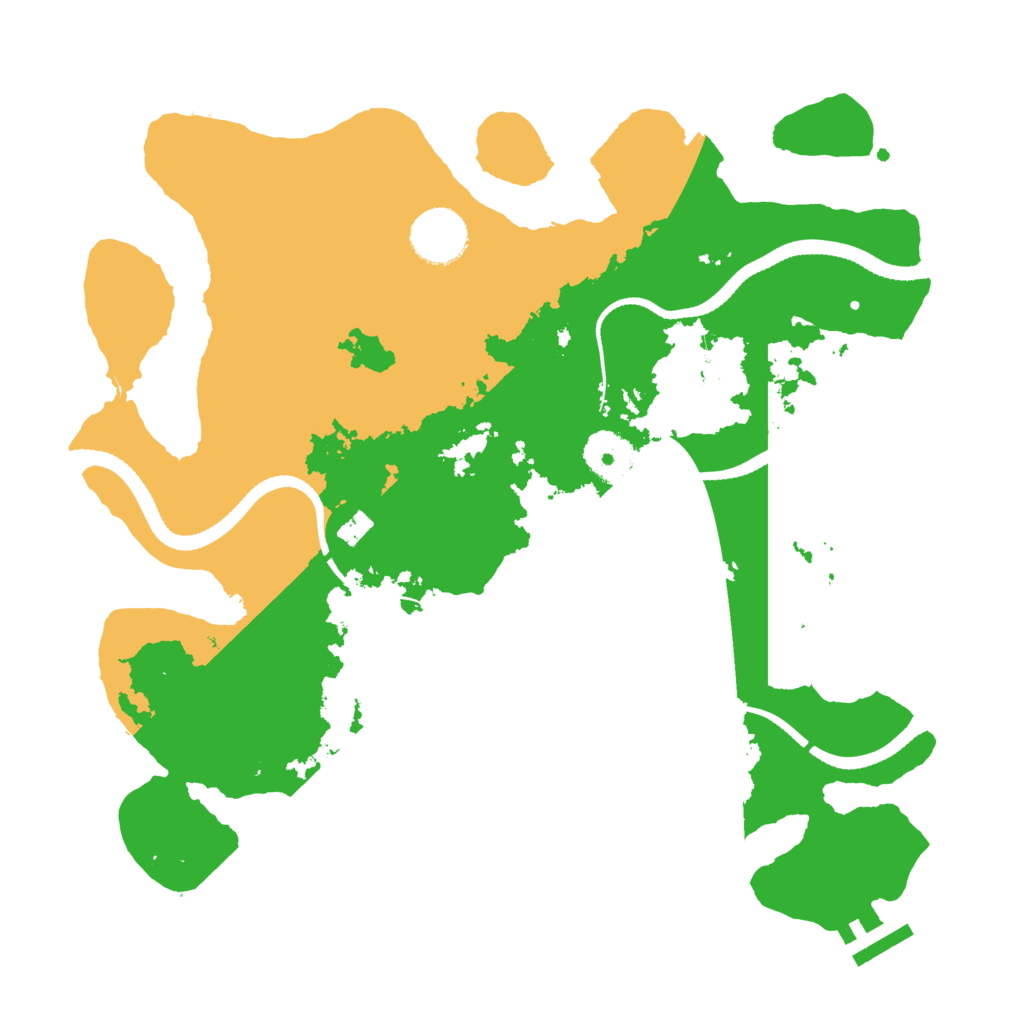 Biome Rust Map: Procedural Map, Size: 3217, Seed: 234534355