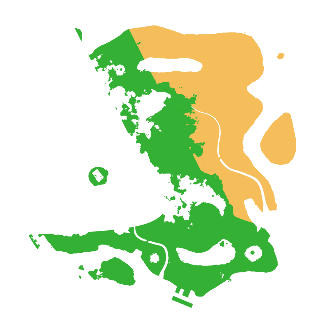 Biome Rust Map: Procedural Map, Size: 3000, Seed: 260956