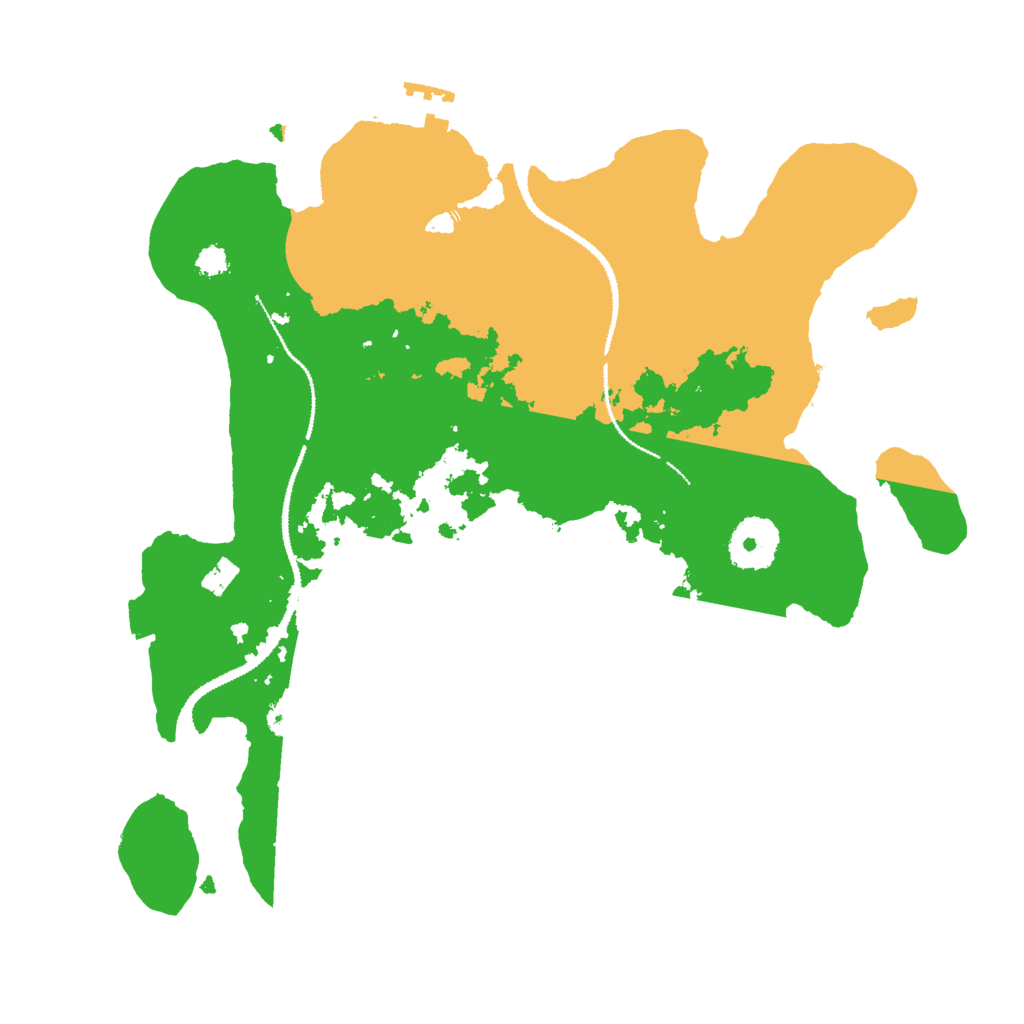 Biome Rust Map: Procedural Map, Size: 3000, Seed: 2101953790