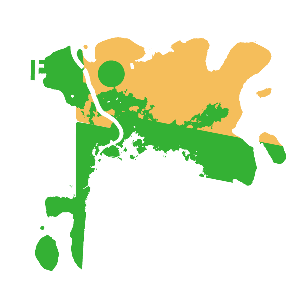 Biome Rust Map: Procedural Map, Size: 3000, Seed: 2101953790