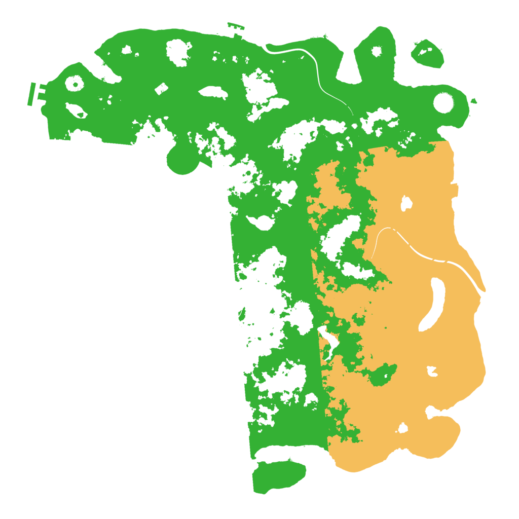 Biome Rust Map: Procedural Map, Size: 4500, Seed: 53562681