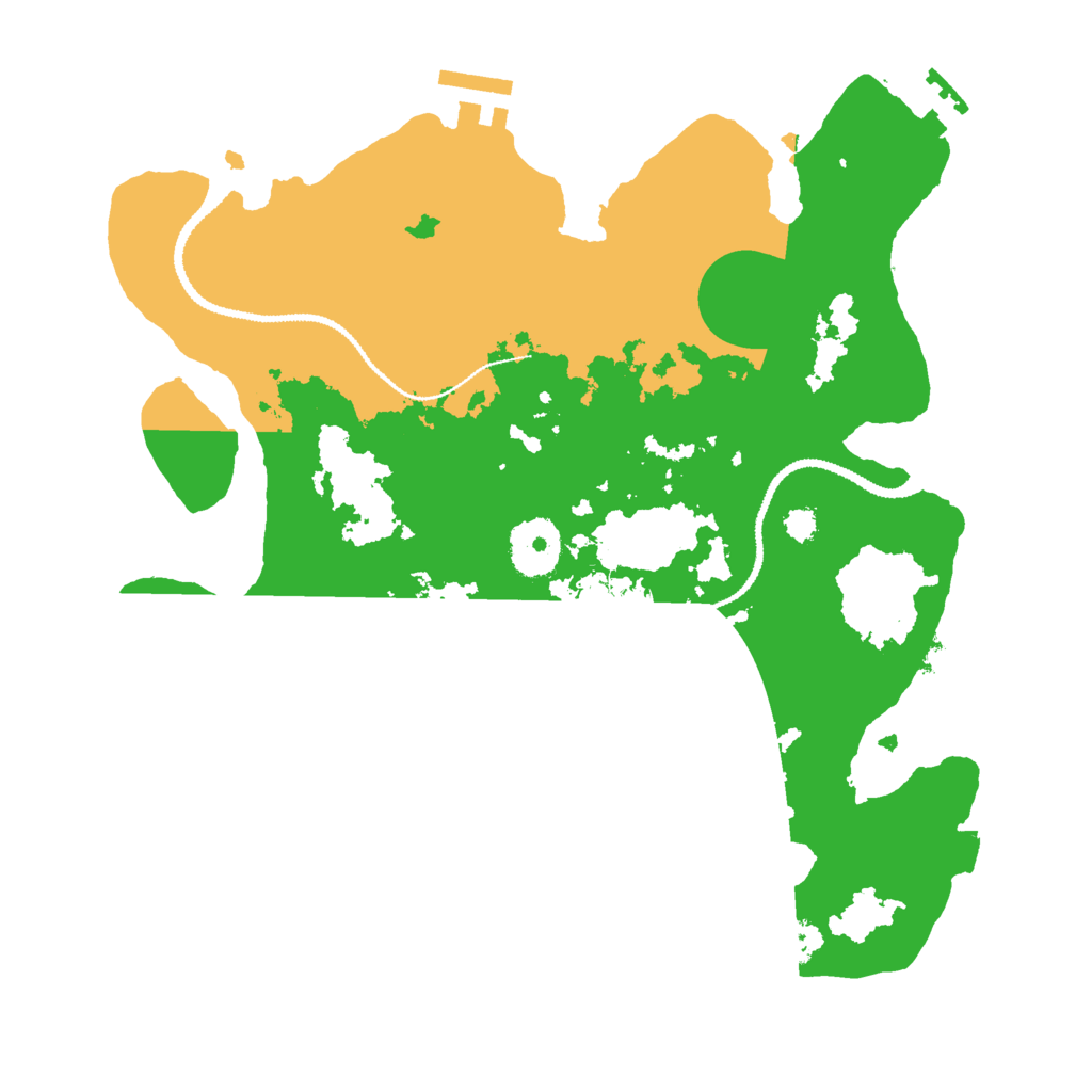 Biome Rust Map: Procedural Map, Size: 3000, Seed: 74398