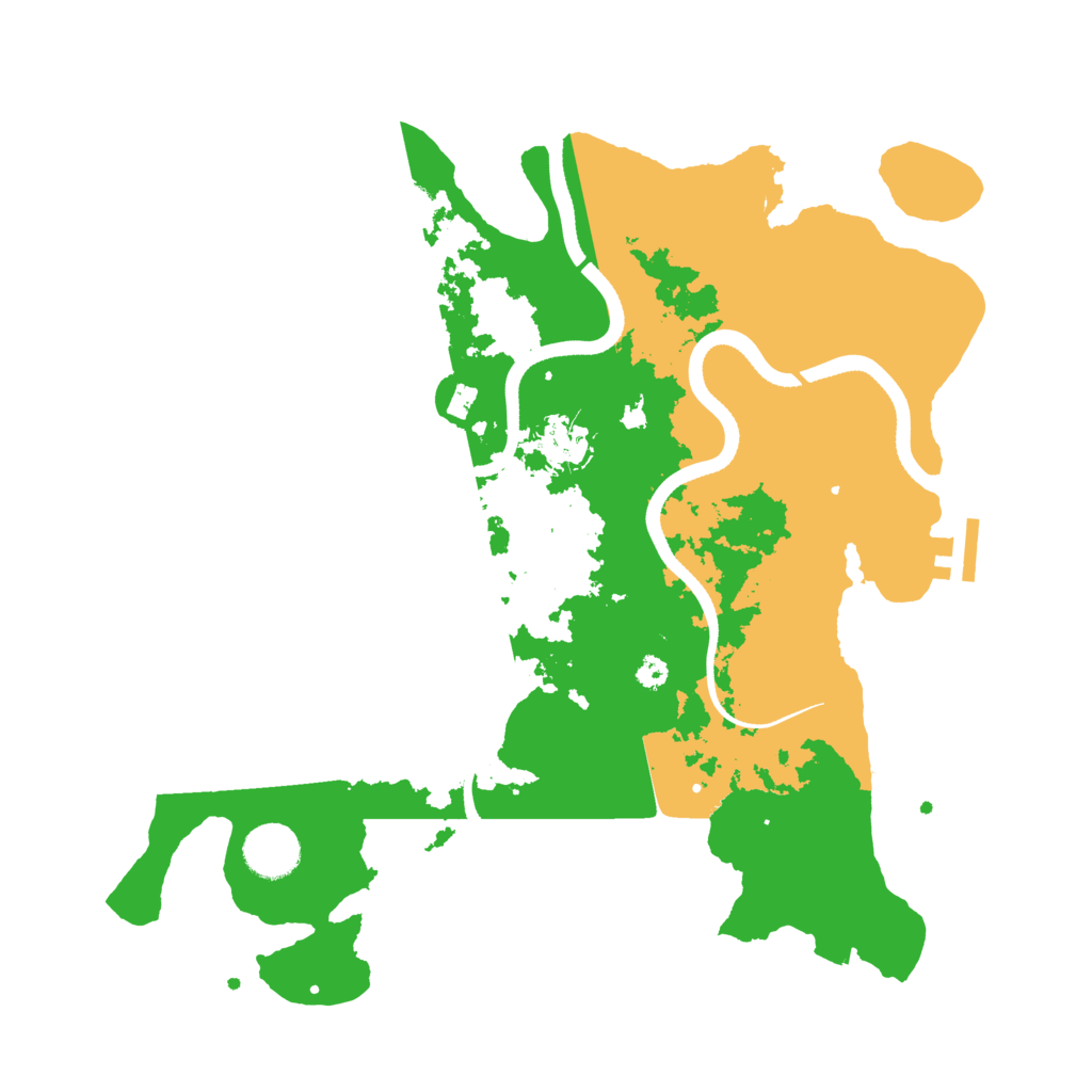 Biome Rust Map: Procedural Map, Size: 3500, Seed: 2031055491