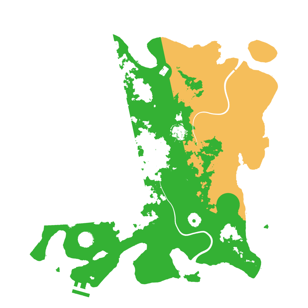 Biome Rust Map: Procedural Map, Size: 3500, Seed: 2031055491