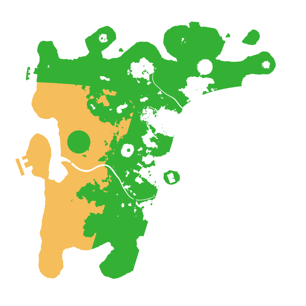 Biome Rust Map: Procedural Map, Size: 3500, Seed: 1272950910