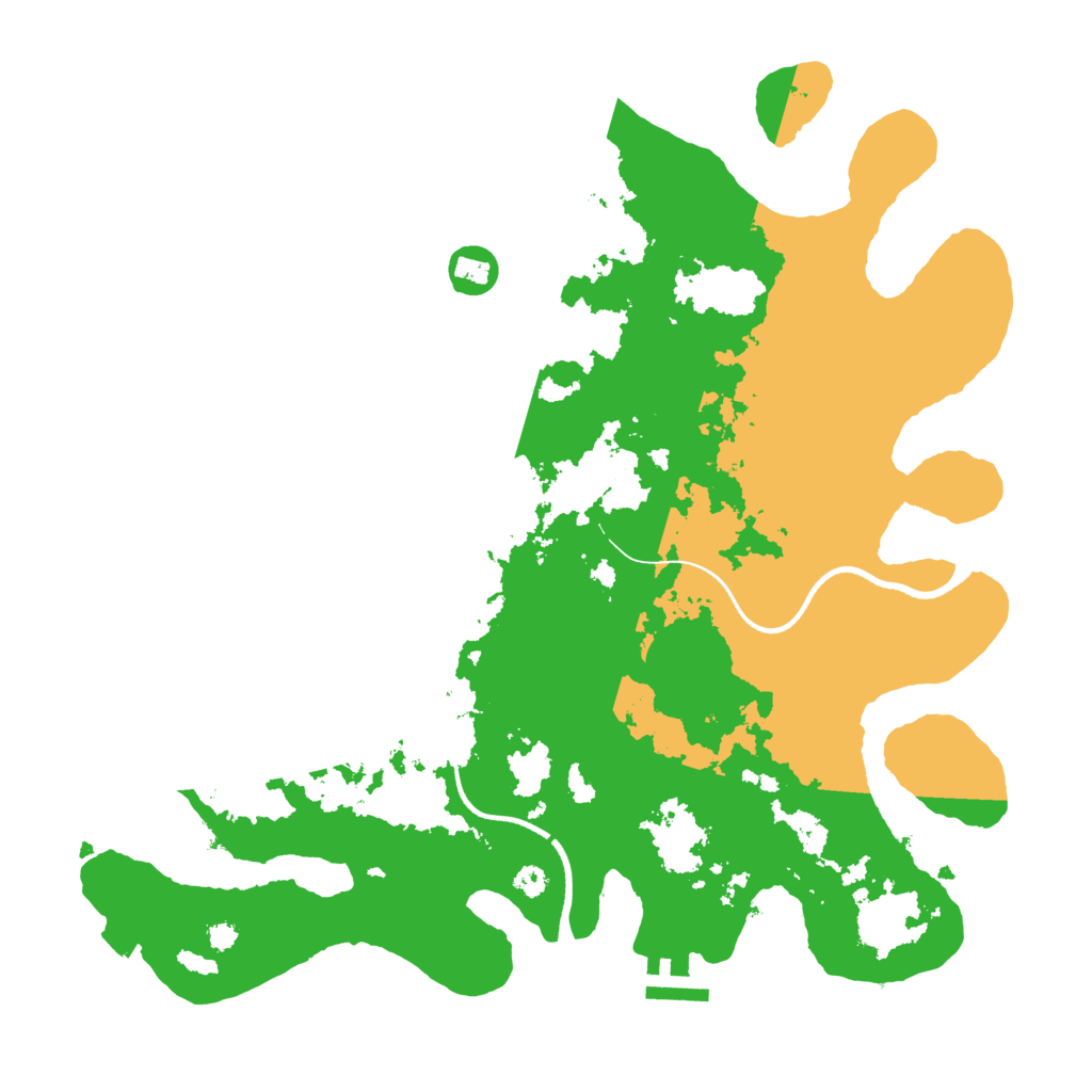 Biome Rust Map: Procedural Map, Size: 3500, Seed: 1549312699