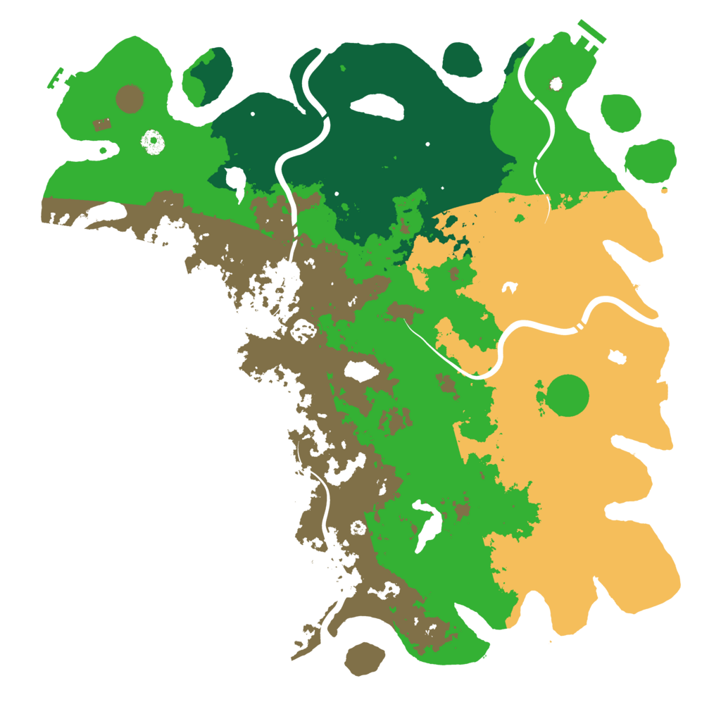Biome Rust Map: Procedural Map, Size: 4500, Seed: 2016805502