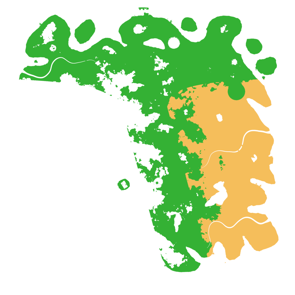 Biome Rust Map: Procedural Map, Size: 4500, Seed: 2016805502