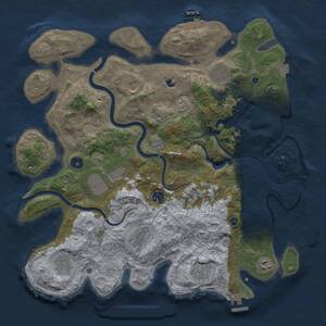Thumbnail Rust Map: Procedural Map, Size: 4000, Seed: 1754423827, 15 Monuments