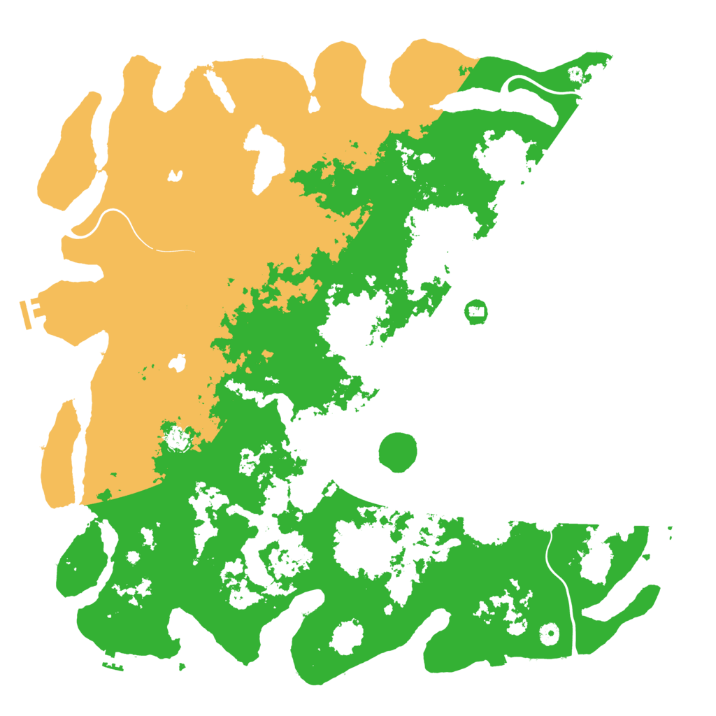 Biome Rust Map: Procedural Map, Size: 5000, Seed: 100193309