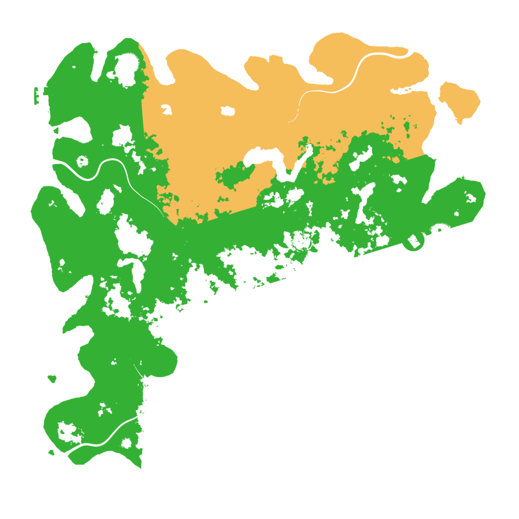 Biome Rust Map: Procedural Map, Size: 4500, Seed: 1135148847