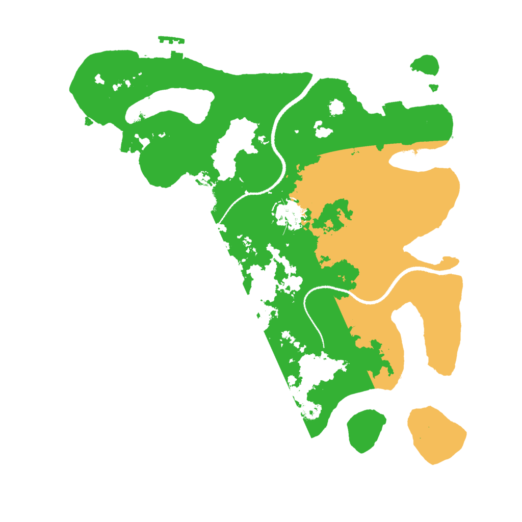 Biome Rust Map: Procedural Map, Size: 3000, Seed: 597300382