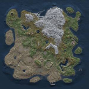 Thumbnail Rust Map: Procedural Map, Size: 4250, Seed: 1533999910, 17 Monuments