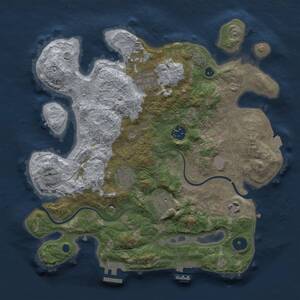 Thumbnail Rust Map: Procedural Map, Size: 3250, Seed: 89874561, 11 Monuments