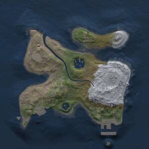 Thumbnail Rust Map: Procedural Map, Size: 2000, Seed: 77824, 4 Monuments