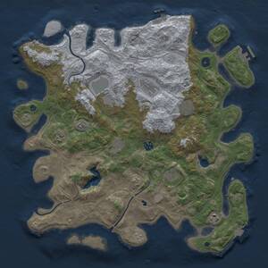 Thumbnail Rust Map: Procedural Map, Size: 4250, Seed: 1268470560, 15 Monuments