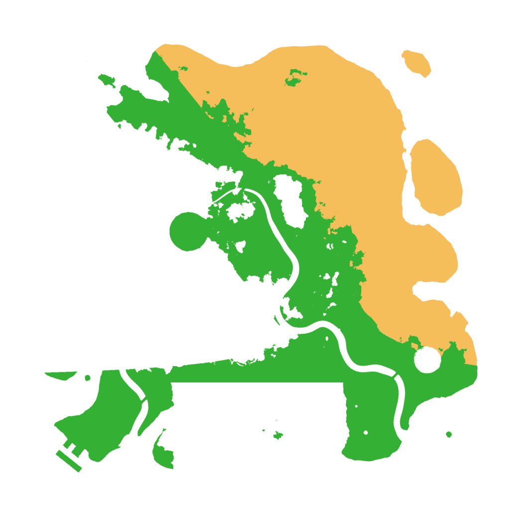 Biome Rust Map: Procedural Map, Size: 3500, Seed: 1145706095