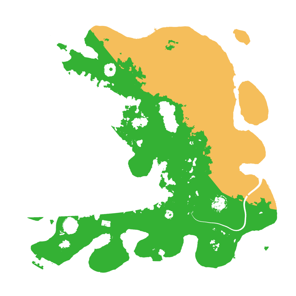 Biome Rust Map: Procedural Map, Size: 3500, Seed: 1145706095