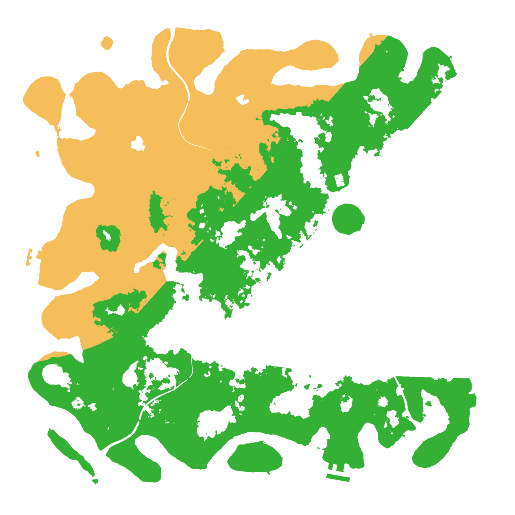 Biome Rust Map: Procedural Map, Size: 4500, Seed: 1160936961