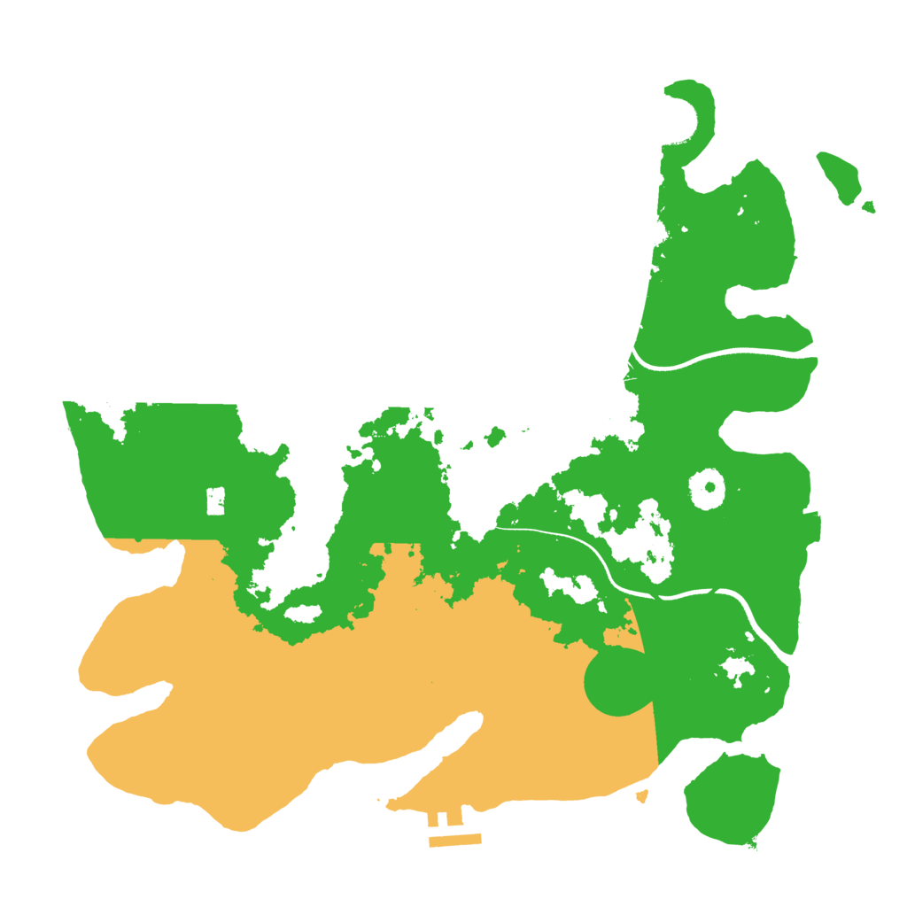 Biome Rust Map: Procedural Map, Size: 3500, Seed: 189639019