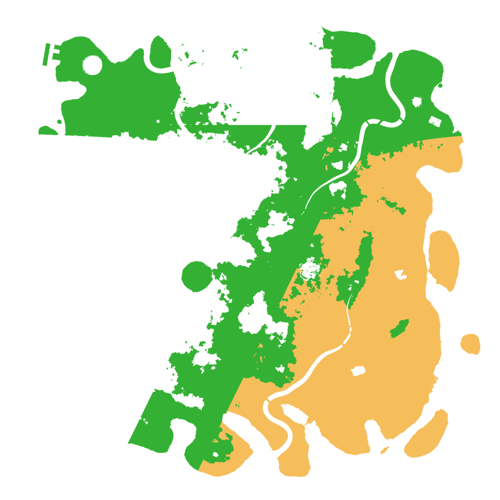 Biome Rust Map: Procedural Map, Size: 4500, Seed: 81407307