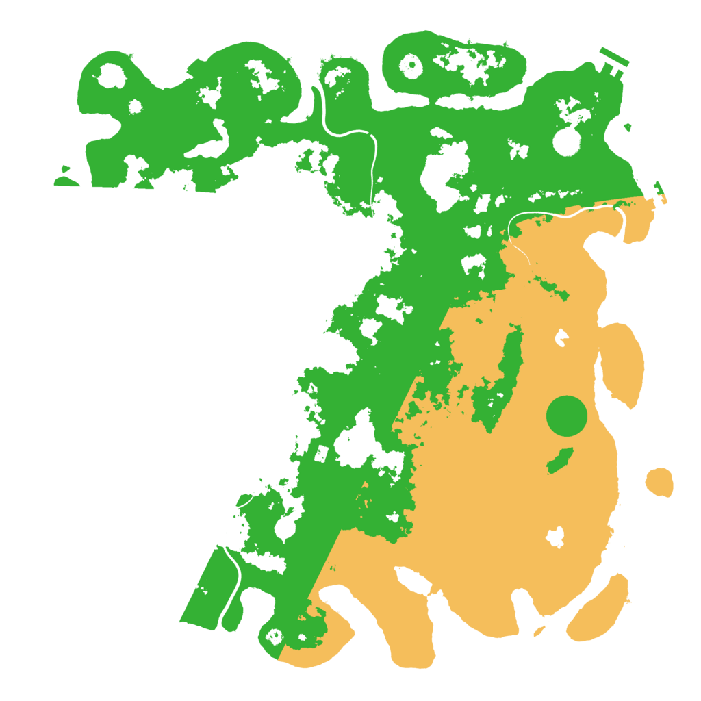 Biome Rust Map: Procedural Map, Size: 4500, Seed: 81407307