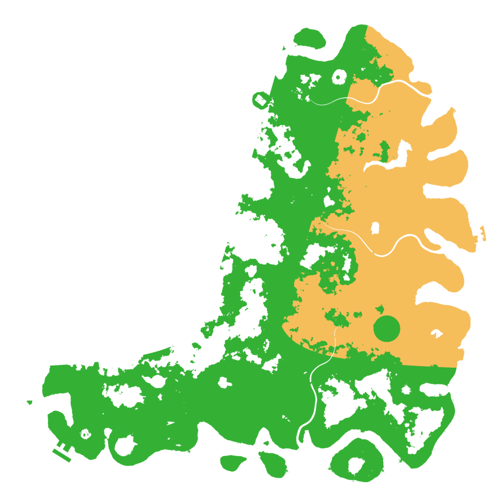 Biome Rust Map: Procedural Map, Size: 5000, Seed: 663018694