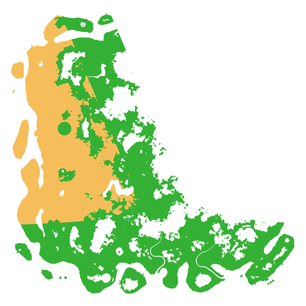 Biome Rust Map: Procedural Map, Size: 6000, Seed: 673657381