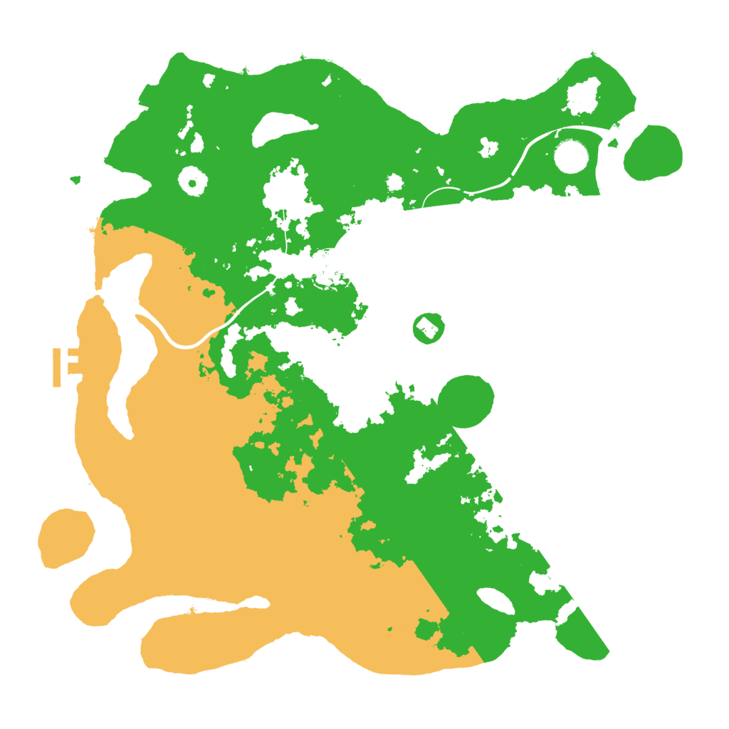 Biome Rust Map: Procedural Map, Size: 3800, Seed: 584599643