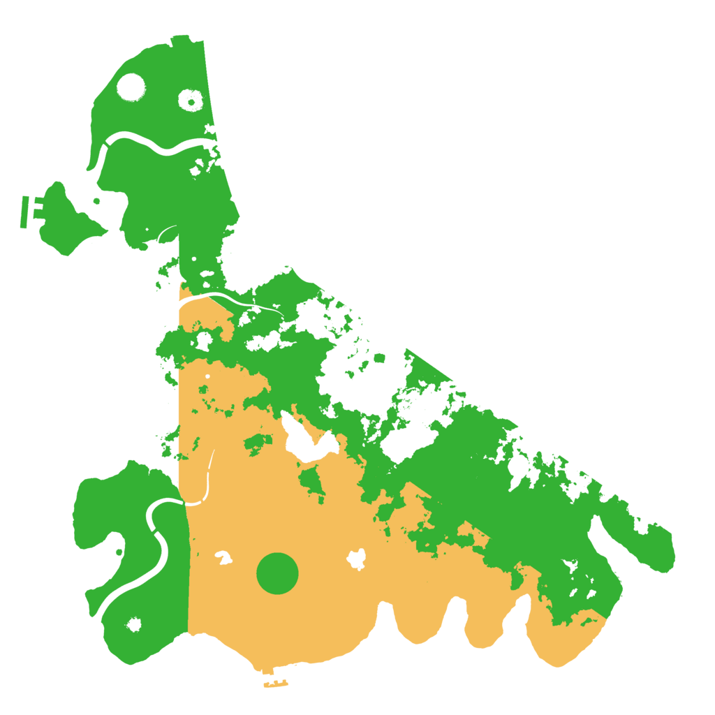Biome Rust Map: Procedural Map, Size: 4500, Seed: 27453956